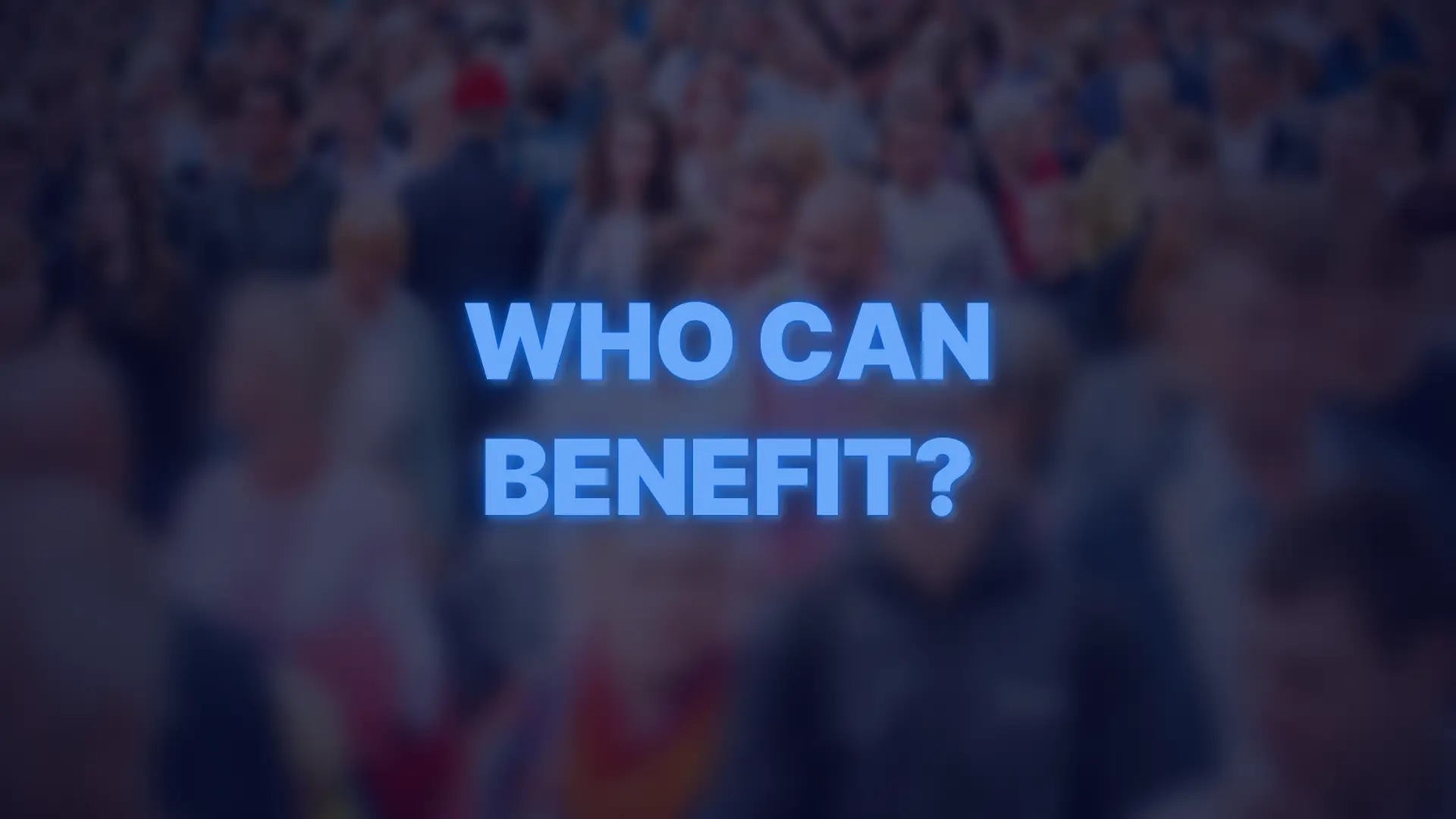 Blurred crowd representing who can benefit from self employed mortgage options.